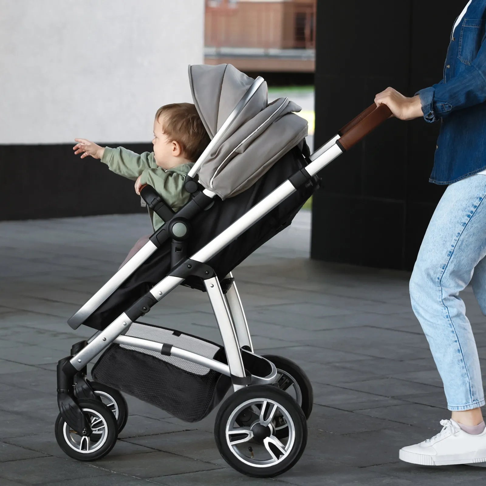 Stroller Storage Basket Organizer